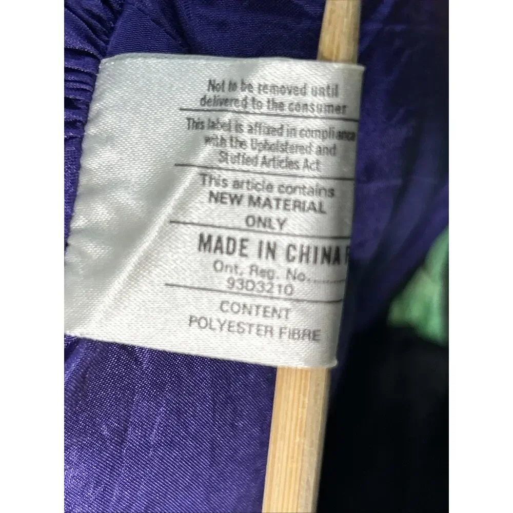 Vintage Parachute Nylon Witch Stuffed Plush Halloween Decor 20" 1993 w Broom - Picture 11 of 13